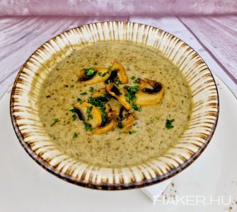 ! ÚJ ! Vadgomba-krémleves, tárkony, grill gomba