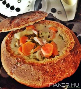 Tárkonyos vadraguleves cipóban